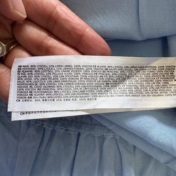 Ever New Melbourne Rahnee Frill Sky Blue Flutter Sleeve Mini Dress SZ 10 - Picture 9 of 13